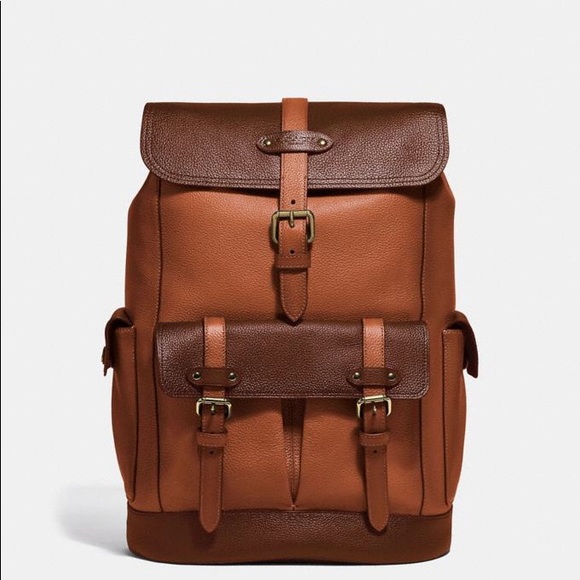 Coach Other - Coach Hudson Backpack In Colorblock Dark Brown